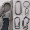 Titanium Alloy Key Rings Super Lightweight Keychains Buckle New EDC Tool  Male Creativity Gift