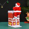 Музыкальная игрушка "Дед Мороз лезет на трубу" - Креативный рождественский подарок и украшение для детей
