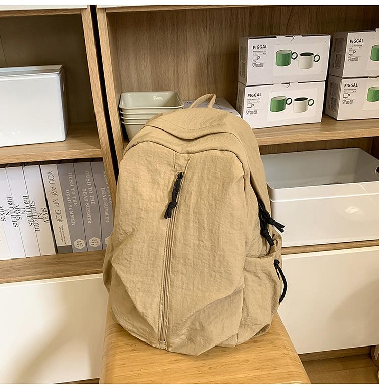 Школьный рюкзак в корейском стиле ins простой рюкзак для компьютера для ученика средней школы однотонный дорожный рюкзак универсальный повседневный рюкзак