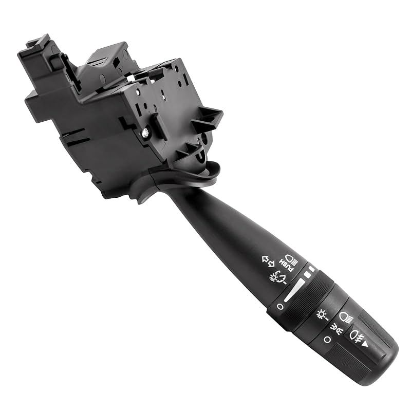 Multi-Function Combination Turn Signal Switch Compatible With 2002-2009 Trailblazer Escalade Envoy, 03-06 Silverado Tahoe Sierra Yukon, Replaces#