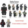 Конструктор Delta Mini Action Special Forces - Модель Фигурки Глубокий Синий