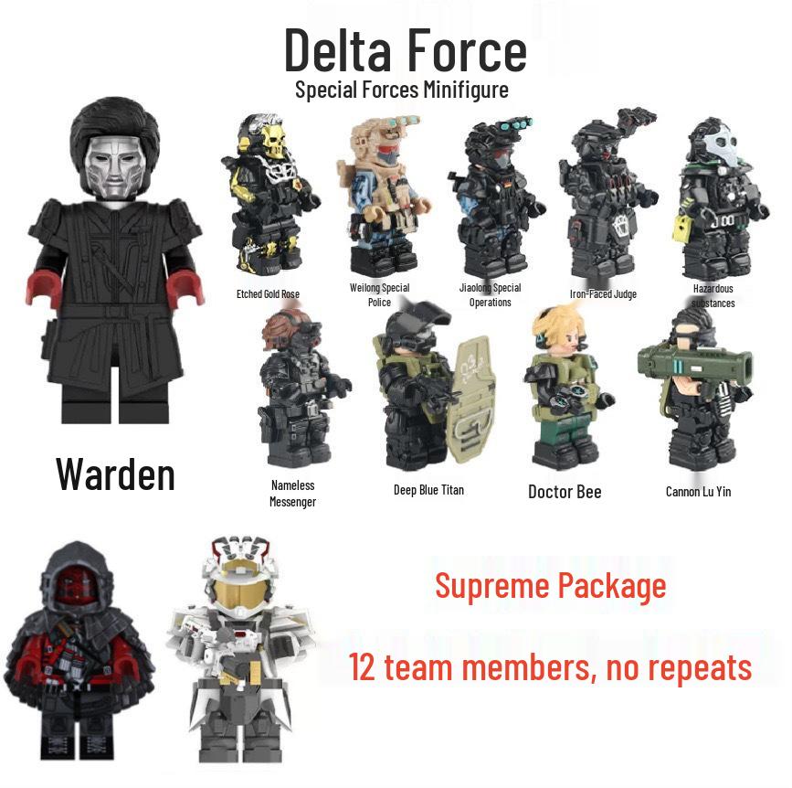 Конструктор Delta Mini Action Special Forces - Модель Фигурки Глубокий Синий