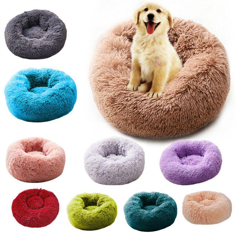 Plush Dog Cat Pet Calming Bed Soft And Comfy Cushion For Restful Sleep And Support