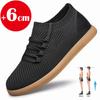 Кроссовки Lift Men Breathable Mesh Elevator Shoes Soft Comfortable Sneakers 6cm Insole Increaseing Sports Plus Size 38-46