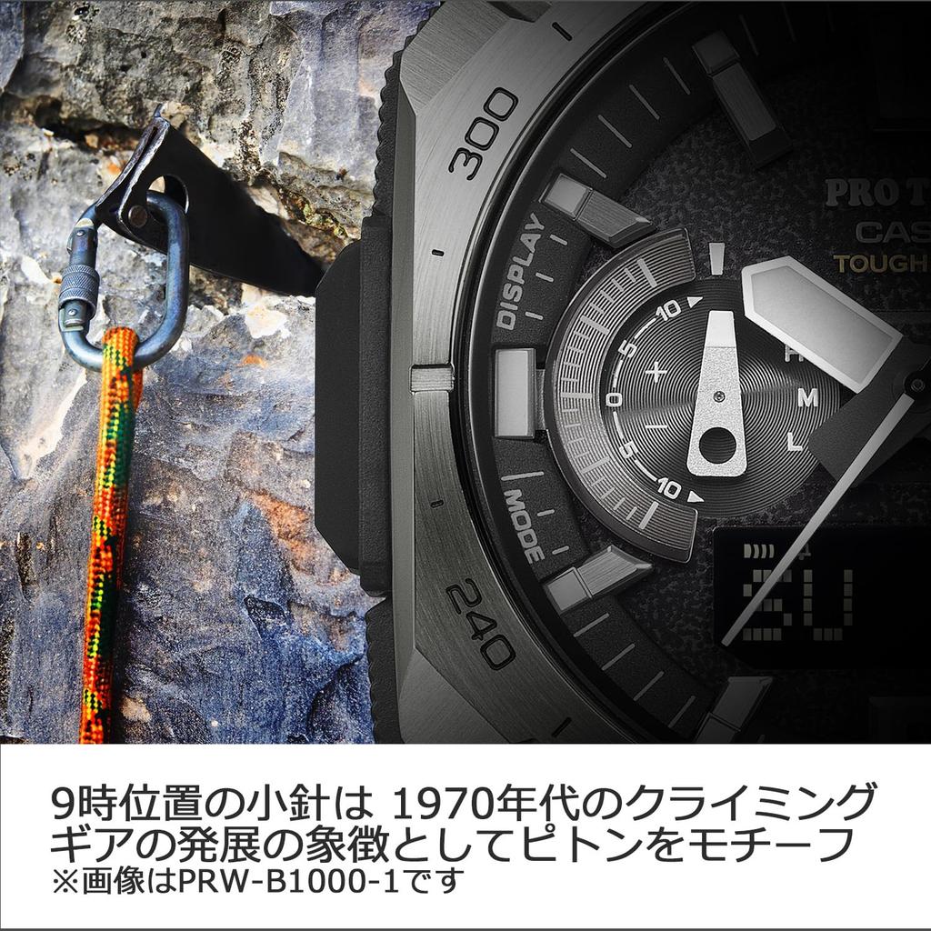 Часы Pro Trek Экологичные Сапфирово-синие [Casio] «Climber Line» с поддержкой Bluetooth, Радиоуправляемые, На солнечной батарее, материалы, стекло,