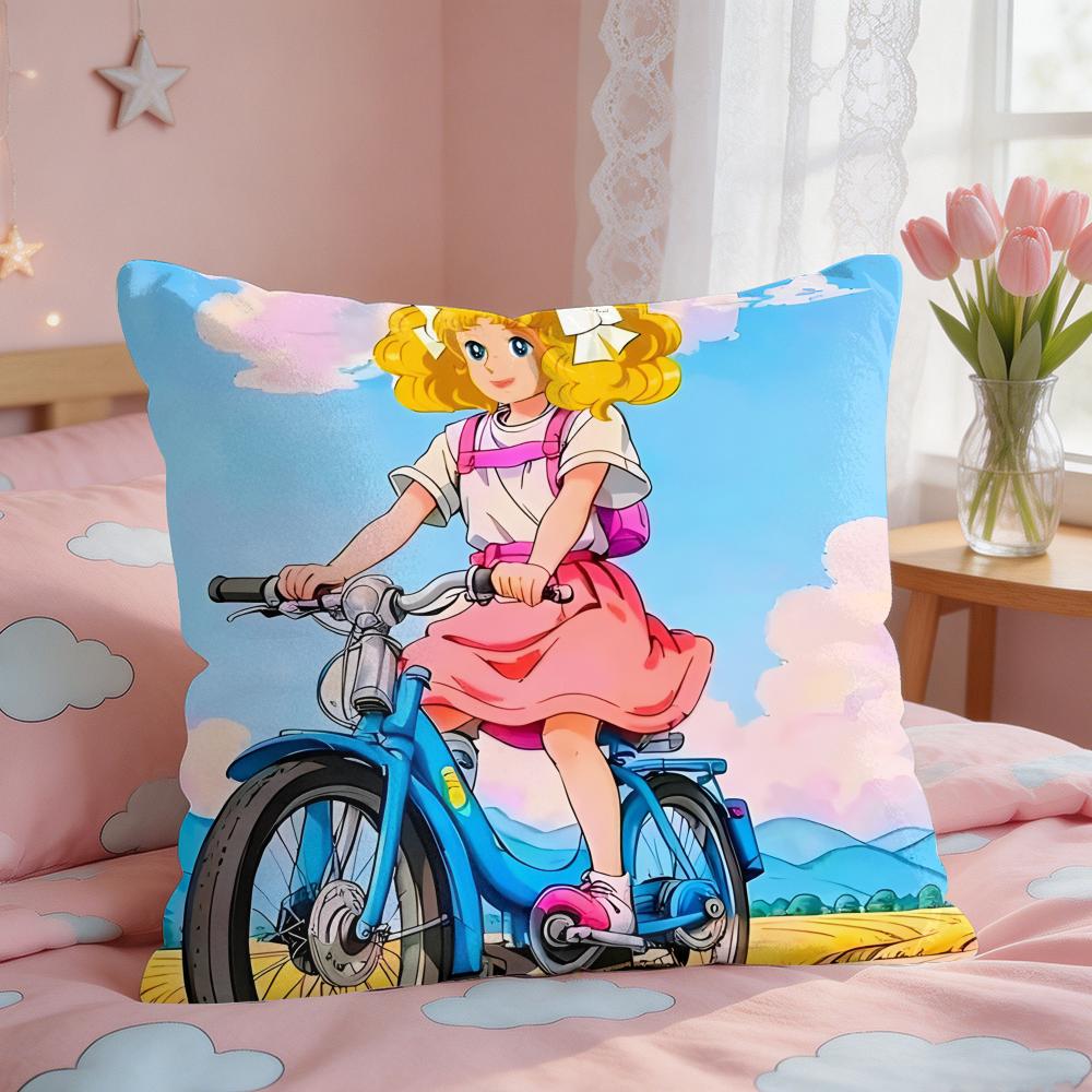 CCandy Candy Anime Cushion Cover Square Short Plush Pillow Case Living Room Sofa Home Decor Funda X