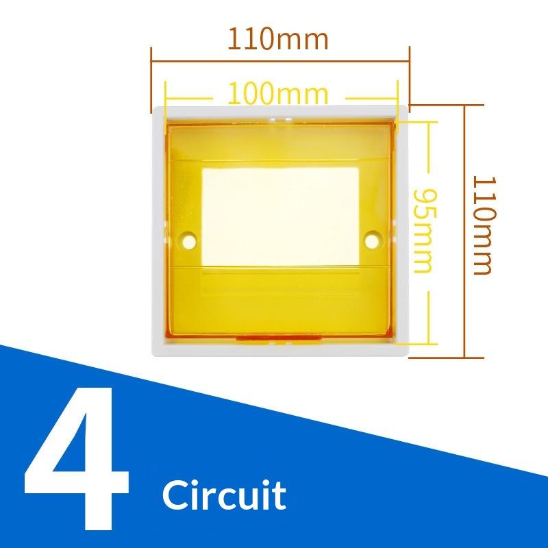 Pz30 Plastic Distribution Box Cover Transparent Protective Panel For Household Circuit Breaker Box