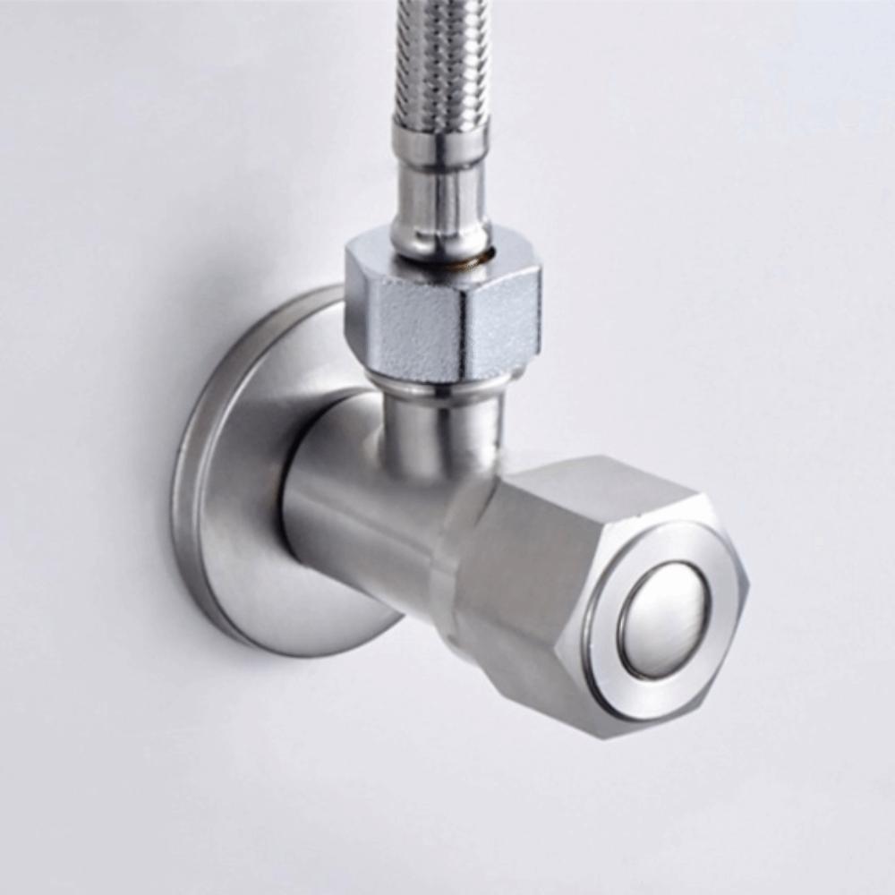 Quarter Turn Toilet Water Stop Valve Rust Proof Triangular Valve New Hot Cold Angle Valve Bathroom