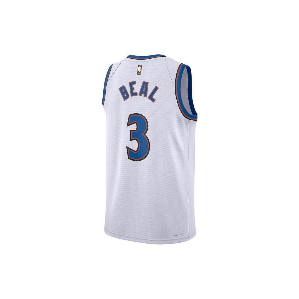 Nike Футболка фанатского выпуска Washington Wizards с круглым вырезом 2022/23 - мужские топы Bill, белые DO9454-100