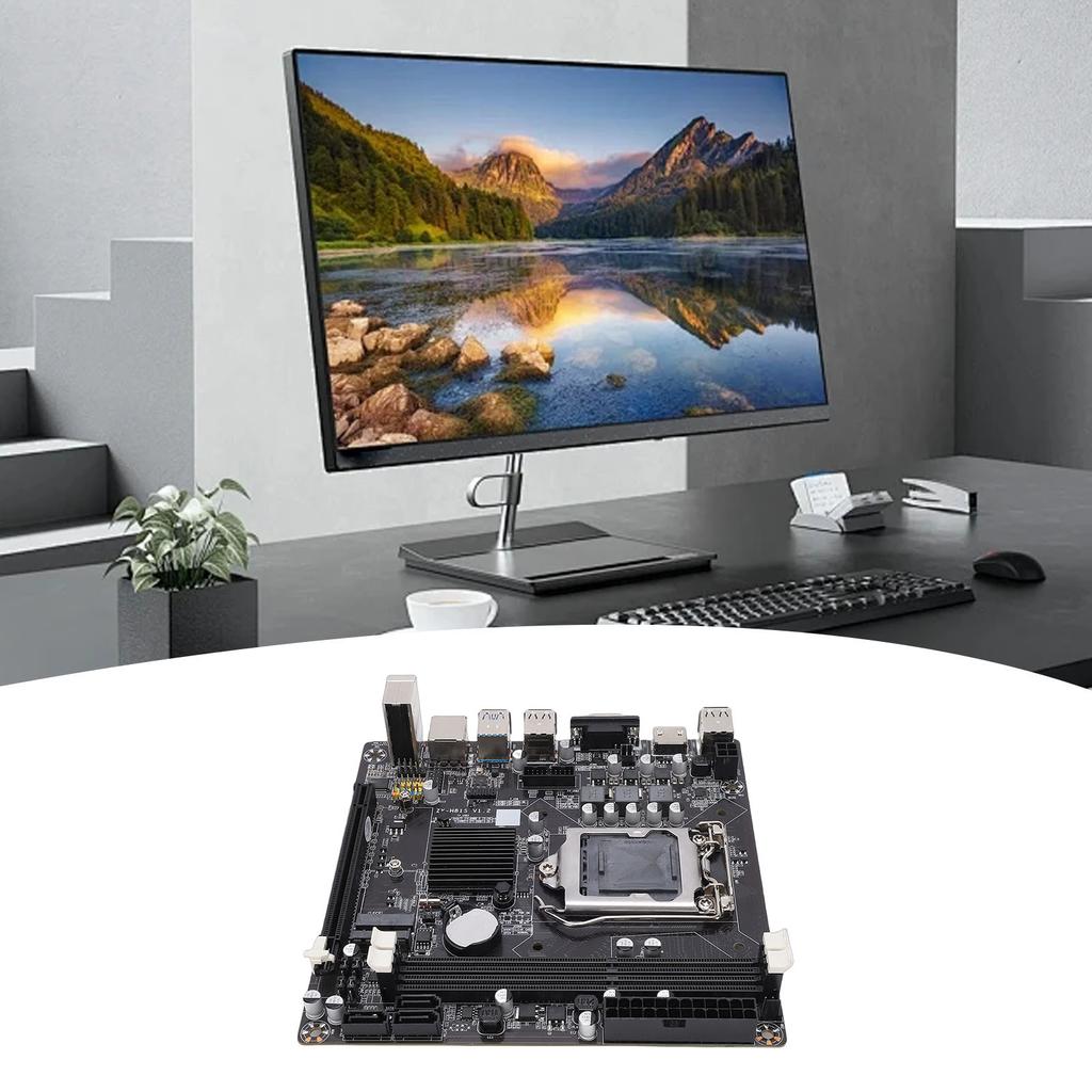 Материнская плата H81 с поддержкой I3 I5 I7 Двухканальная DDR3 ITX Игровая материнская плата со слотом Serial ATA 6Gbps M.2 NVMe PCI Express X16