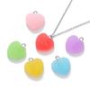 10pcs/lot Colorful Heart Shape Soft Candy Cute Charms Pendants For DIY Earrings Necklace Jewelry Accessories Findings