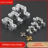 Zinc Alloy 180° Concealed Cross Hinge for Dining Tables