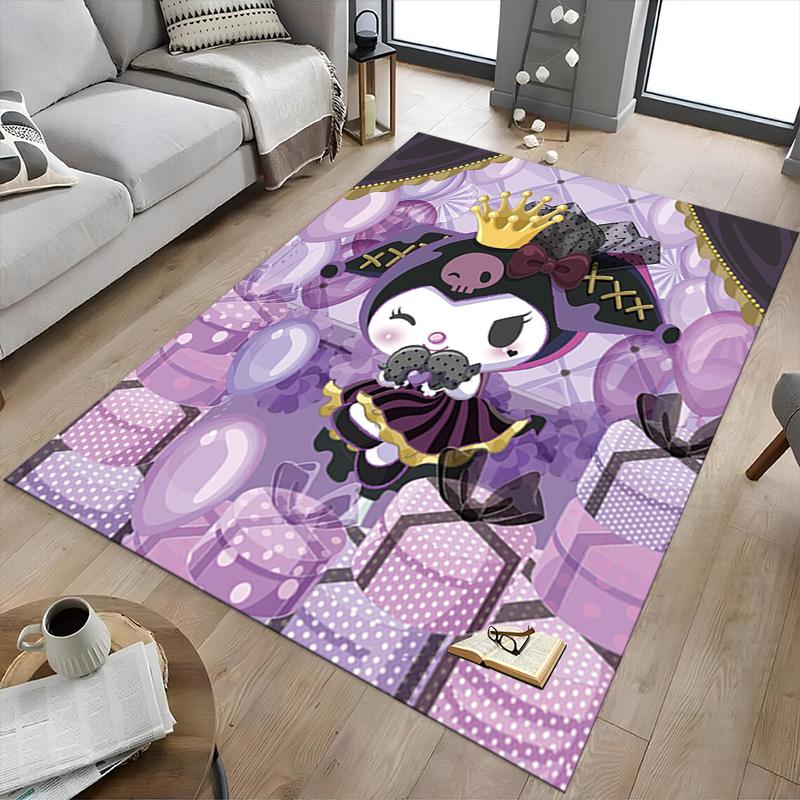 Cute Fantasy Character Artwork Carpet For Playroom Bedroom Living Room Sofa Home Decorkids Game Area Rug Nonslip Floor Mat