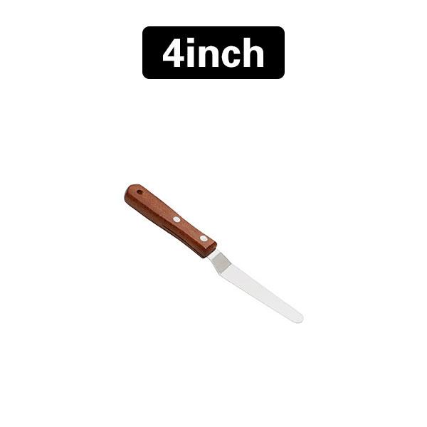 4/6/8/10/12-дюймовая нержавеющая стальная лопатка для глазури для торта, шпатель для глазури с деревянной ручкой, нож-лопатка для масла и торта