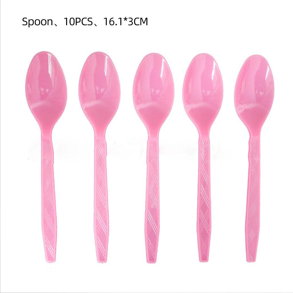 10 шт. Розовая одноразовая посуда для девочек в стиле сладостей Розовые бумажные тарелки для конфет Салфетки для вечеринок Счастливые девушки Сладости Товары для дня рождения