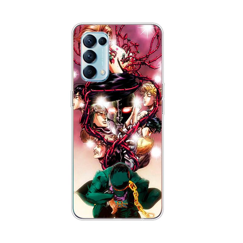 Jojo's Bizarre Adventure Jojo для OPPO Reno7 SE 6 5 ZF 4G 5G Find X2 X3 Neo Lite Pro Plus прозрачный мягкий чехол для телефона