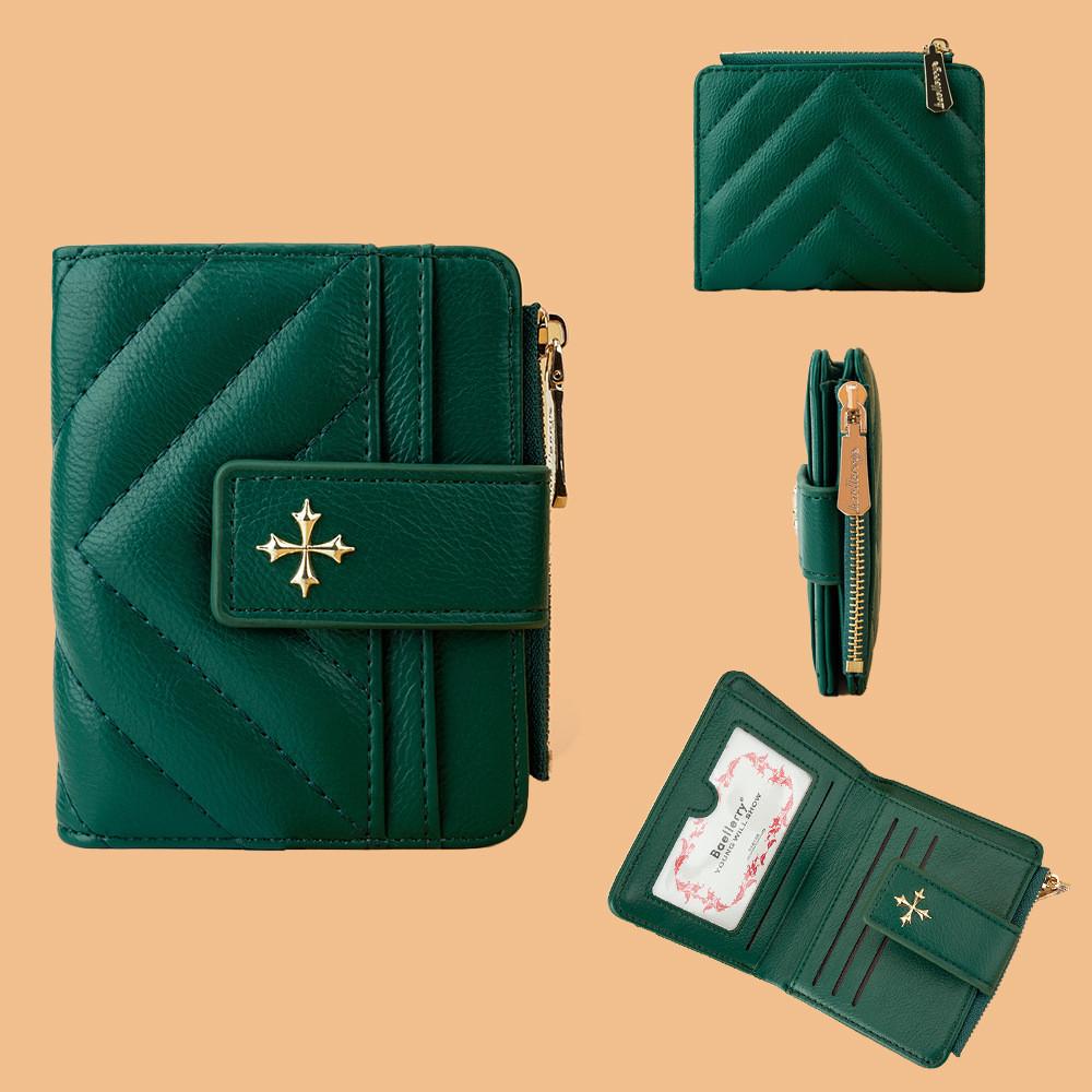 Baellerry Crossbody Wallet With Durable Polyester Lining And Secure Snap Closure For Women