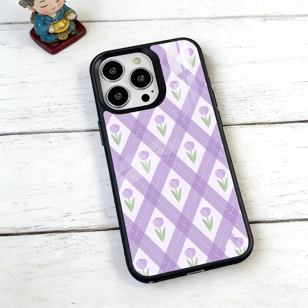 Чехол для телефона с клетчатым фоном Для iPhone 17, 16, 15, 14, 13, 12, 11 Plus, Pro Магнитный с Magsafe Беспроводная зарядка