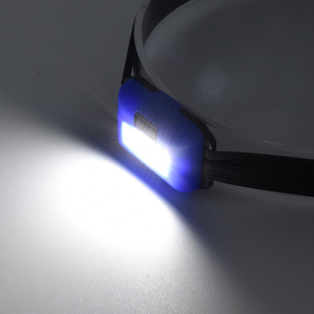 COB Mini Headlamps Портативный светодиодный налобный фонарь с 3 режимами наружного освещения для кемпинга, пешего туризма, рыбалки, велоспорта