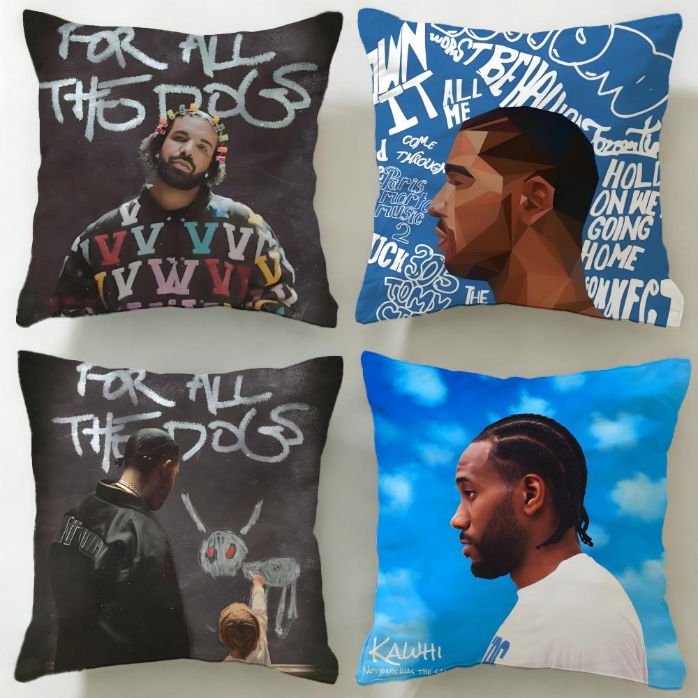 popular singer Drake Cushion Cover Soft EasyWash Pillow Case Versatile for Couch Bed Travel and Office