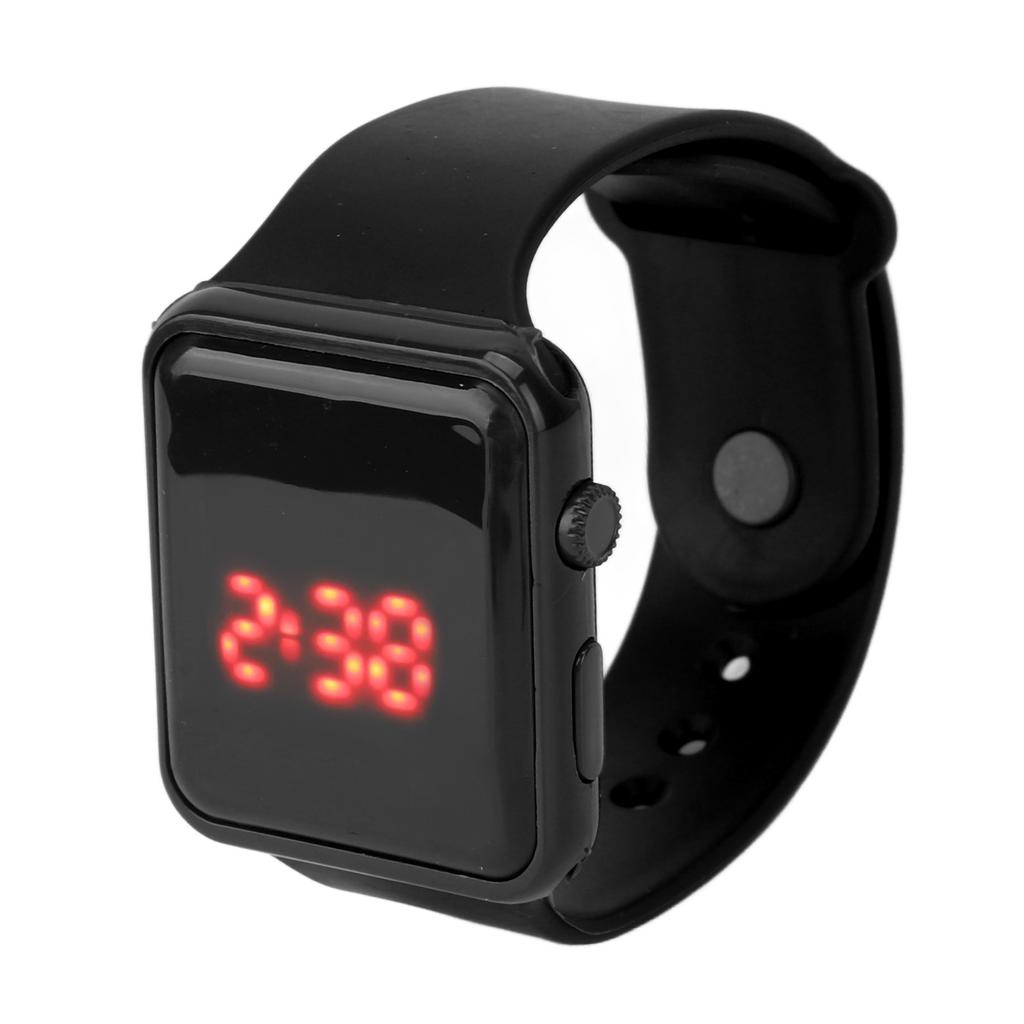 Спортивные часы со светодиодным экраном, квадратная форма, дизайн с подсветкой, цифровые детские часы для активного отдыха