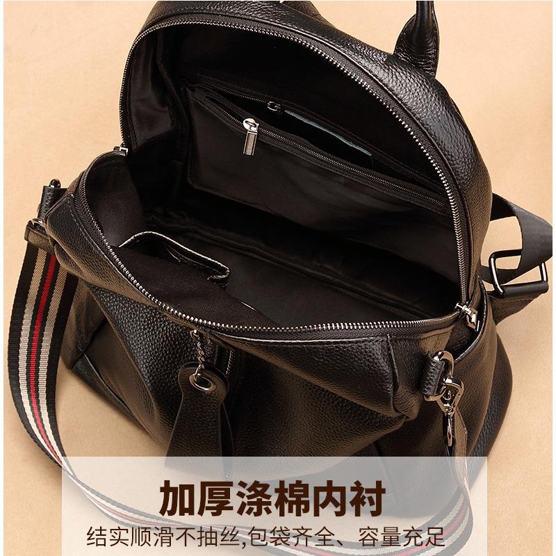 Backpack Women's New First-layer Cowhide Leather Women's Bag Versatile Casual Large-capacity Satchel Women's Travel Backpack