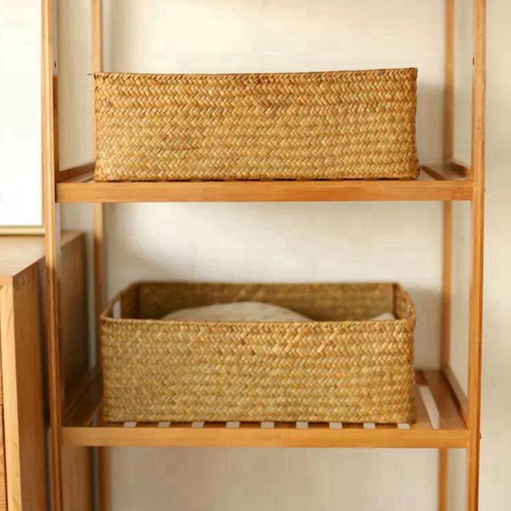 Плетеная корзина из ротанга и лозы, корзина для хранения фруктов, чая, закусок, корзина для хлеба, корзина для пикника, косметичка, предметы домашнего обихода