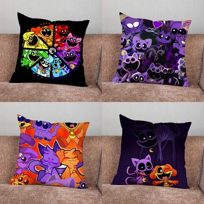 P-Маки Улыбающиеся C-Существа Наволочка Для Дома Спальни Автомобиля Офиса Украшение Гостиной Дивана Подушка Подходит