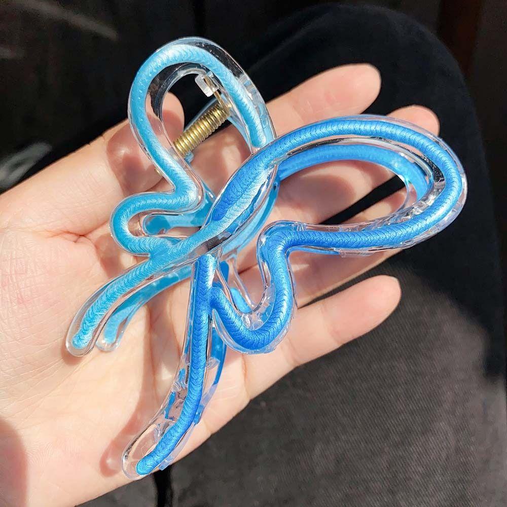 Headdress Butterfly Hair Claw Plastic Butterfly Hairpin Sweet Butterfly Shark Clip Vacation