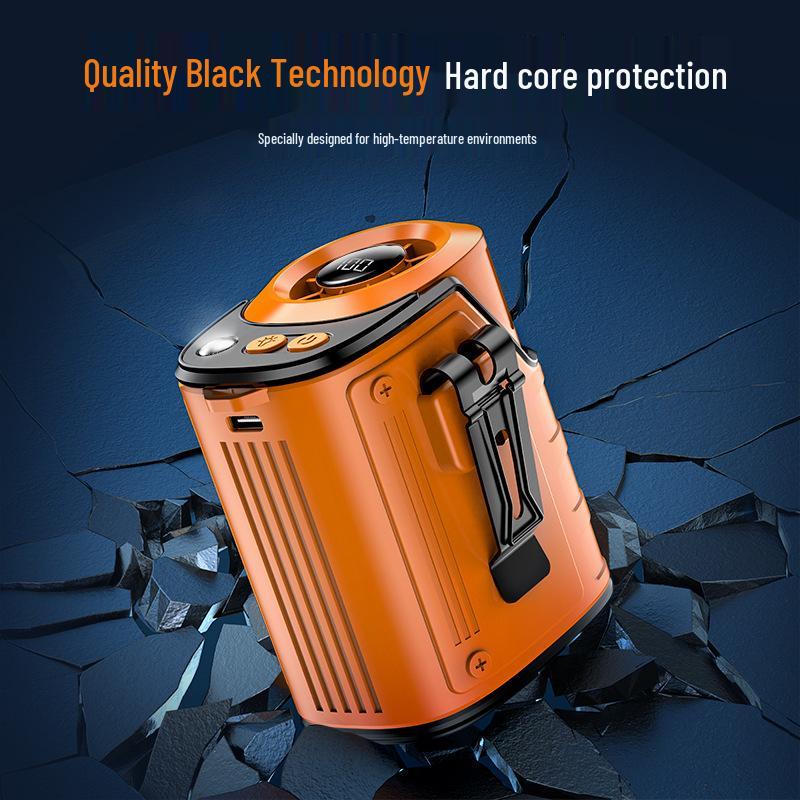 Kapusi2026 Portable Outdoor Waist Fan with USB Charging & Long Battery Life