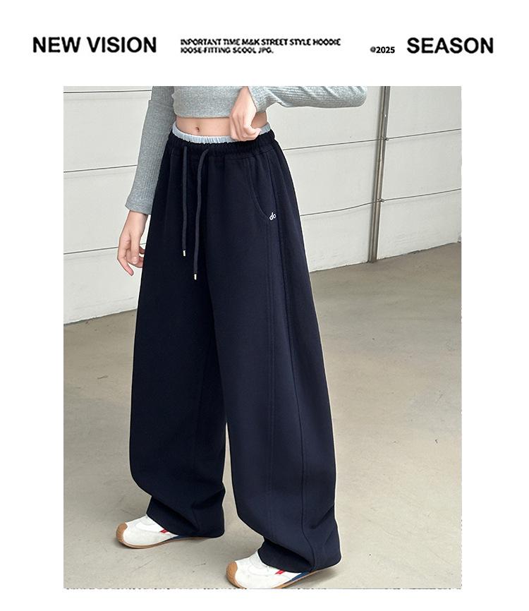 Спортивные брюки-палаццо для девочек - Весна/Осень 2025 Повседневные спортивные брюки для учениц начальной школы