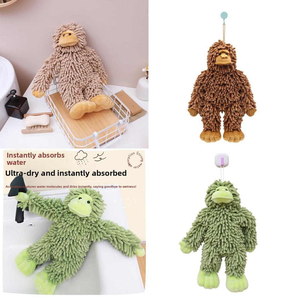 Creative Animal Plush Waterabsorbing Towel For Home Bathroom And Kitchen Use