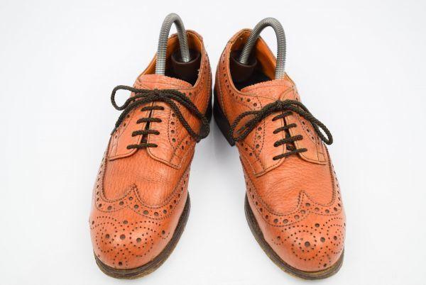 Сделано в Англии / ARCO Safety Footwear Кожаные туфли-оксфорды с металлическим подноском Коричневые /6 / 24.5-25.0см/ Конструкция Goodyear Welt(ИСПОЛЬЗОВАЛ)