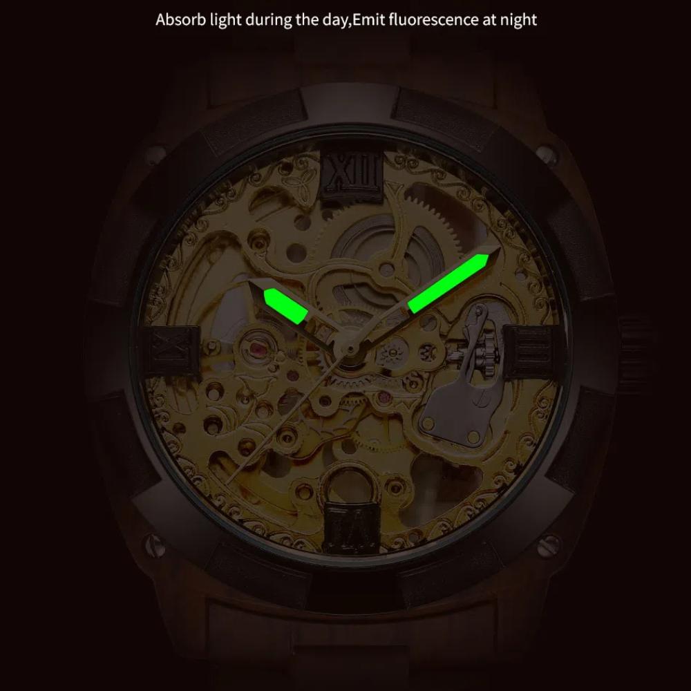 Forsining Автоматические механические наручные часы для мужчин, роскошные брендовые мужские часы, новейший дизайн скелетона, классические цветные часы