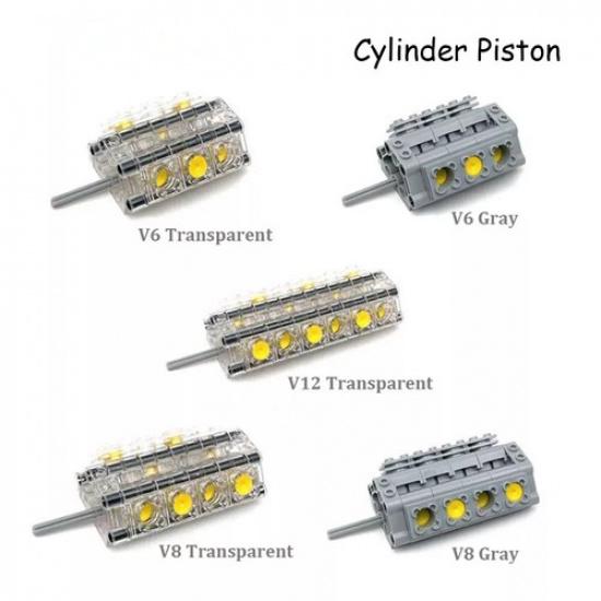 Новые детали Technic Блок цилиндров поршня V6 V2 V4 Кирпичики Модель DIY Игрушка для le*go