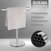 T-Shaped Towel Rack Storage Organizer Rust-Resistant Easy Installation Bath Hand Towel Holder Stand with Heavy Base