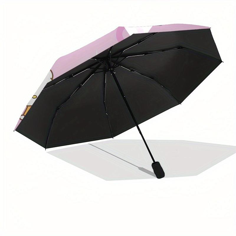 1pc Hello Kitty Friends Pink Background Umbrella with Plastic Handle,Suitable for All Seasons Home Travel Outdoor UmbrellaSanlio118