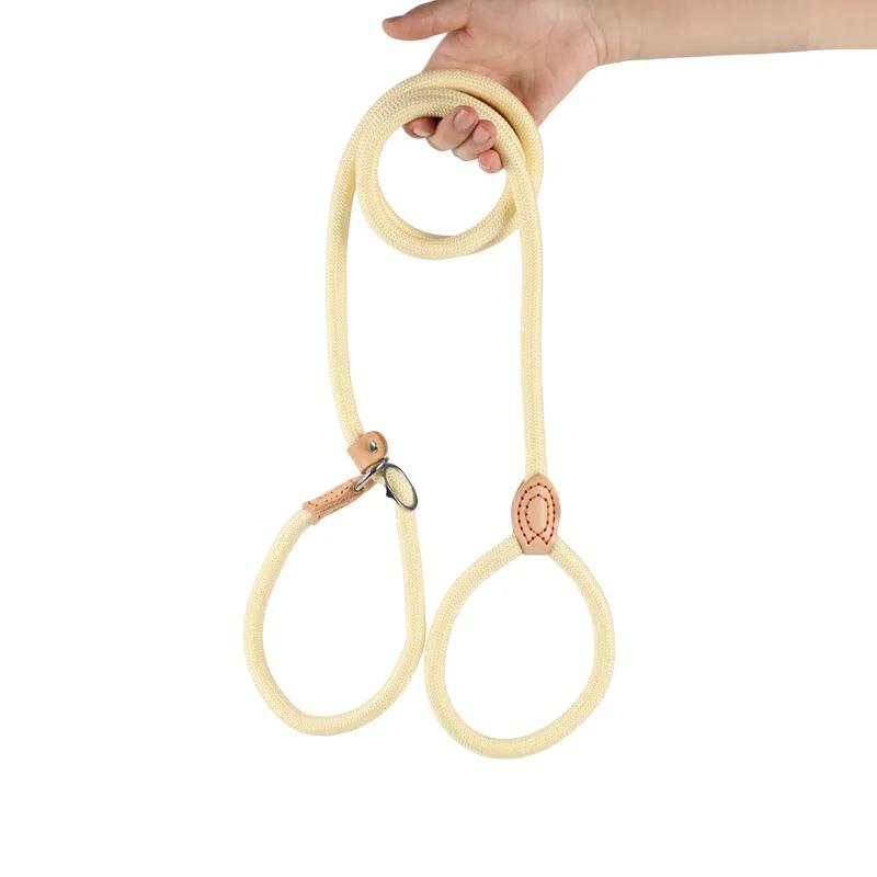 Поводок для выгула собак, поводок-строп, прочный плетеный поводок, регулируемый ошейник с петлей, поводки для дрессировки больших собак