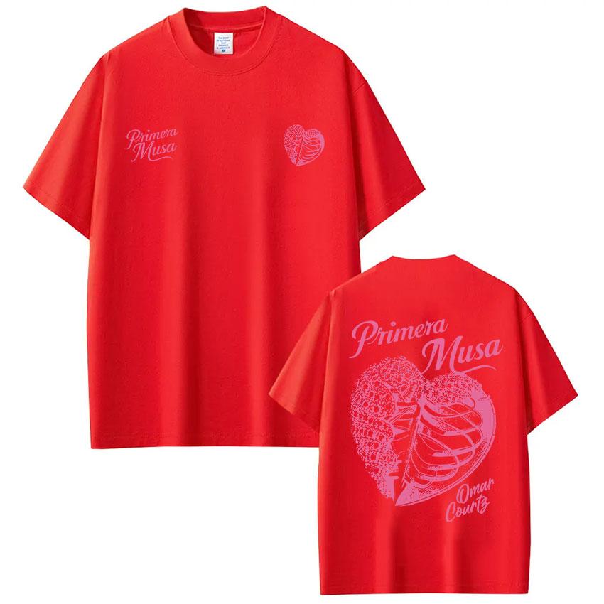Omar Courtz Primera Musa Album Tour Merch T Shirt Unisexs Women Hip Hop Fashion Tshirt Casual Cotton Loose Short Sleeve Tshirts
