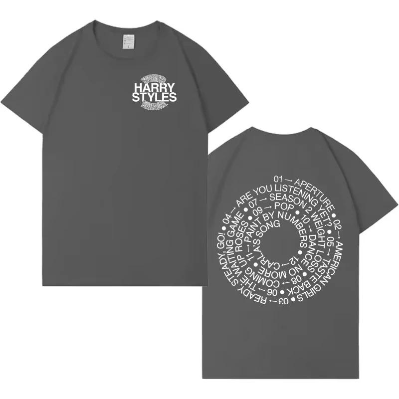 Harry Styles 2026 New Album Letter Printed TShirt Comfortable Hip Hop Unisex Fashion Casual Crew Neck Women And Men TShirt