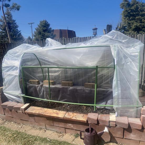 Greenhouse Plastic Sheeting Heavy Duty Clear Polyethylene Film UV Resistant Greenhouse Covering Tarp for Outdoor Hoop House Garden Farm Agriculture