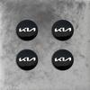 COZN3 4Pcs Car Tire Wheel Hub Center Cover Badge Sticker For Kia Sportage Carnival Seltos Sorento Rio Borrego Ceed Forte K3 K5 EV3 EV6