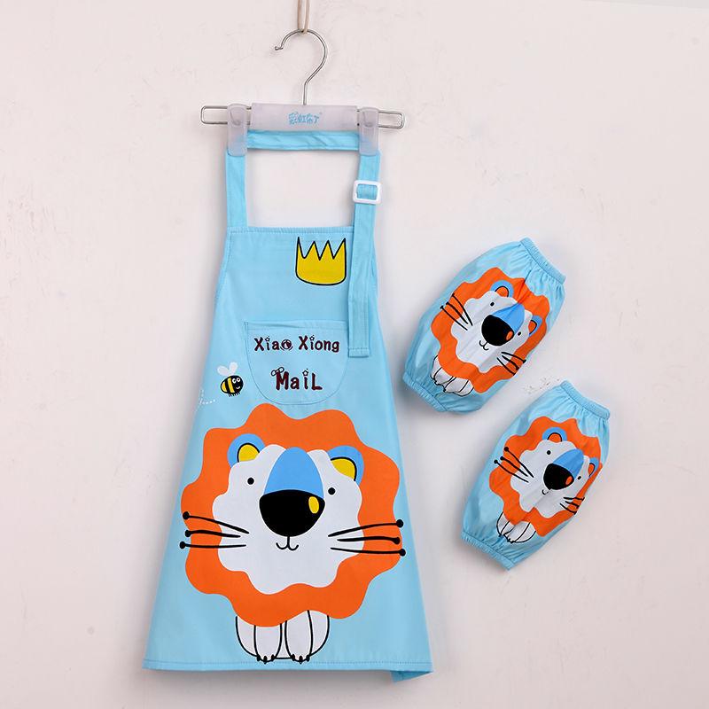 Водонепроницаемый фартук, детская одежда для рисования, ученики начальной школы в кухонных чехлах, защитная одежда для рисования для мужчин и женщин в детском саду.