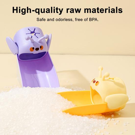 Детский удлинитель для крана Мультяшная форма пчелы Конструкция с двойным интерфейсом Брызгозащищенный удлинитель для крана Гаджет для ванной