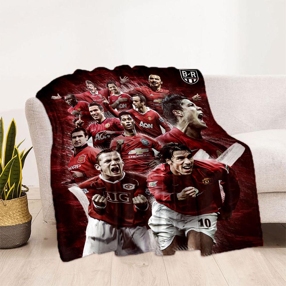 Manchester Blanket Soft Warm Cozy Perfect For Bed Picnics Sofa Four Seasons Universal Playful Design Perfect Gift For Relatives And Friends