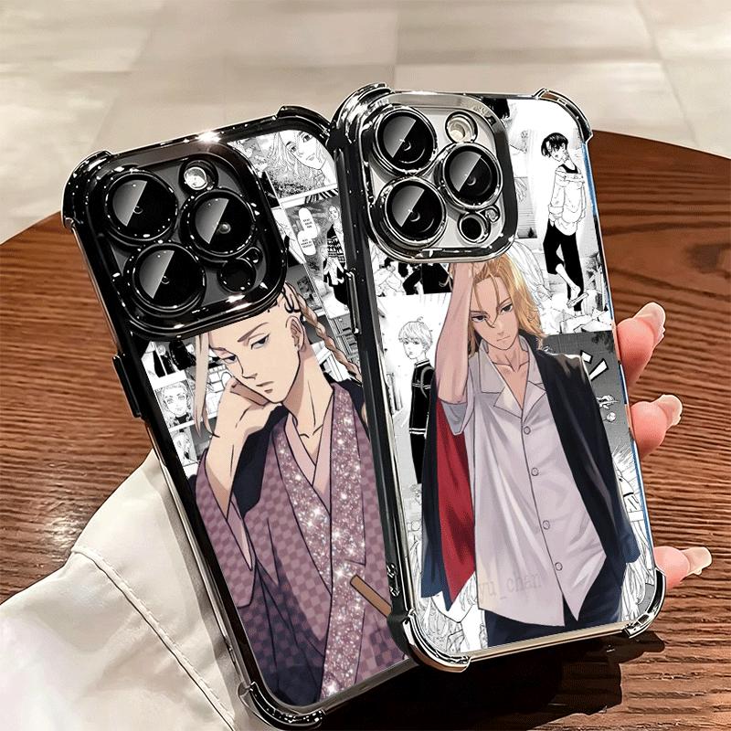 Мягкий чехол для телефона с аниме Tokyo Revengers для iPhone 15 16 17 Air 14 Pro Max 16E Plus 13 12 Mini, с покрытием, противоударный Fundas