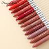 Moisturizing Lipstick Crayon Lipstick Pen Combination Lip Liner Lipstick Pen Solid Fruit Lip Gloss 2-pack Set
