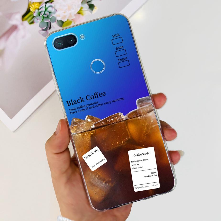 Чехол для Xiaomi Mi 8 Lite Милый Расписной Чехол Прозрачный Силиконовый Чехол для Телефона Для Xiaomi Mi 8 Lite 8Lite Задняя Крышка 6.26'' Fundas Coque