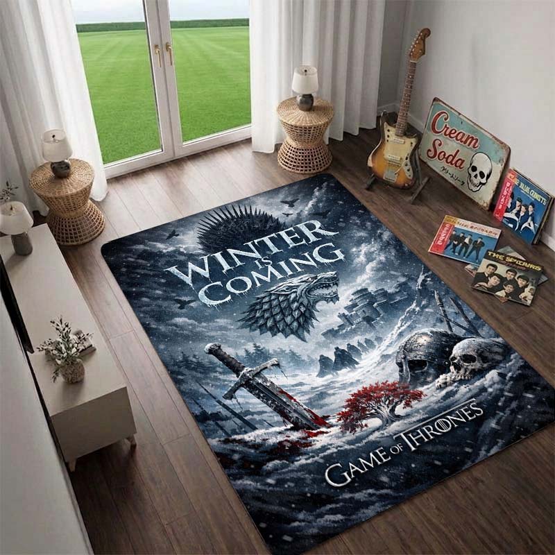 House Targaryen,the Dragon Queen,*Game of Thrones* Rug,Living Room Rug,Floor Mat for Computer Chair, Doormat, Bedside Carpet