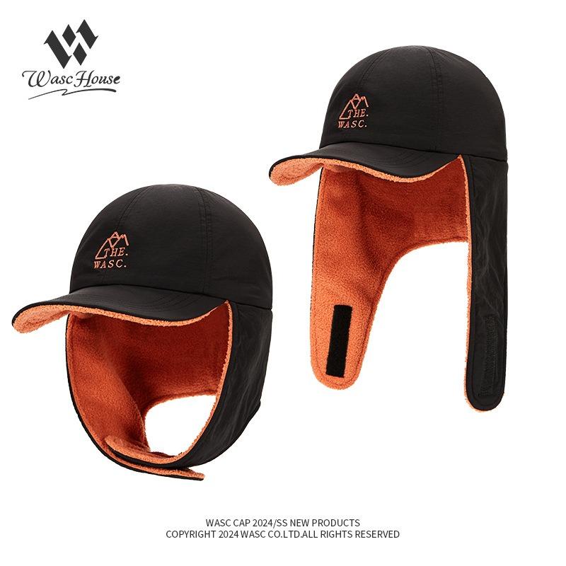 Outdoor Fleece Sunshade Riding Cap Double-brimmed Men's and Women's Winter Warm Ear Protection Cap Flying Hat